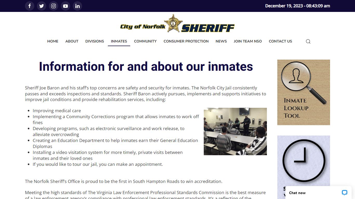 Inmates - Norfolk Sheriff